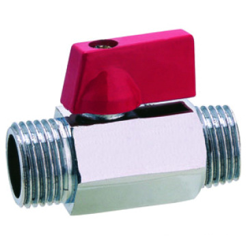 zinc plated brass mini ball valve